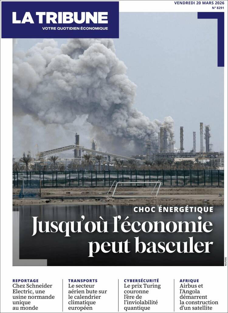 Portada de La Tribune (Francia)