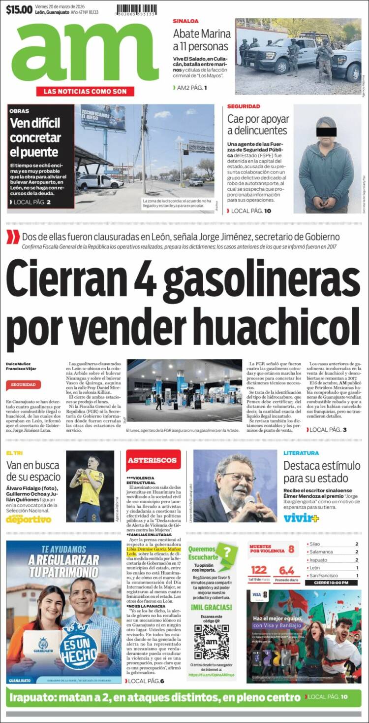 Portada de Al Día A.M. (M&eacute;xico)