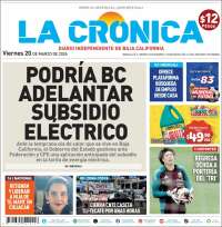 Portada de La Crónica de Baja California (M&eacute;xico)