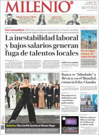 Portada de Milenio - Laguna (M&eacute;xico)