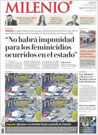 Portada de Milenio de León (M&eacute;xico)