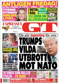 Portada de Göteborgstidningen (Suecia)