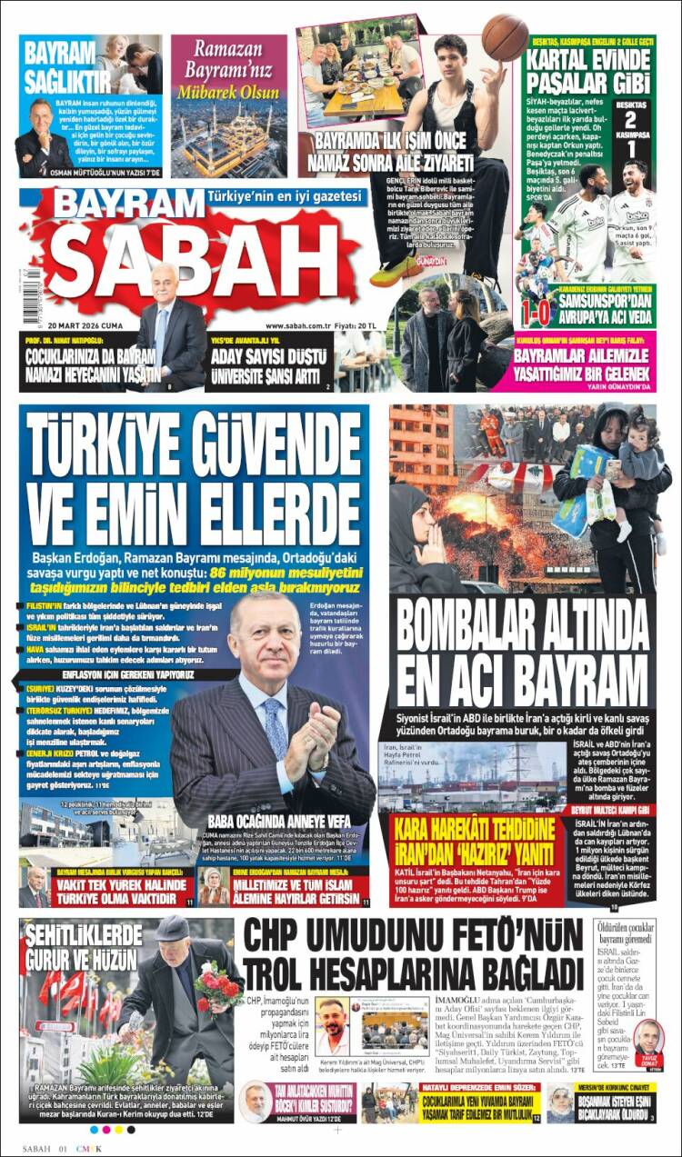 Portada de Sabah (Turqu&iacute;a)
