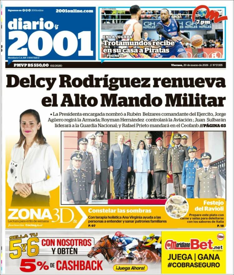 Portada de 2001 - Dosmiluno (Venezuela)