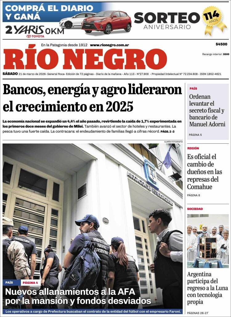 Portada de Rio Negro (Argentina)