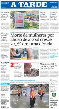 Portada de Diário A Tarde (Brasil)