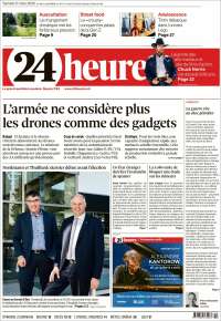Portada de 24 Heures (Suisse)