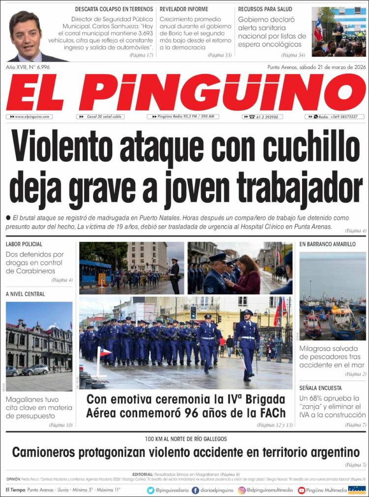 Portada de El Pingüino (Chile)