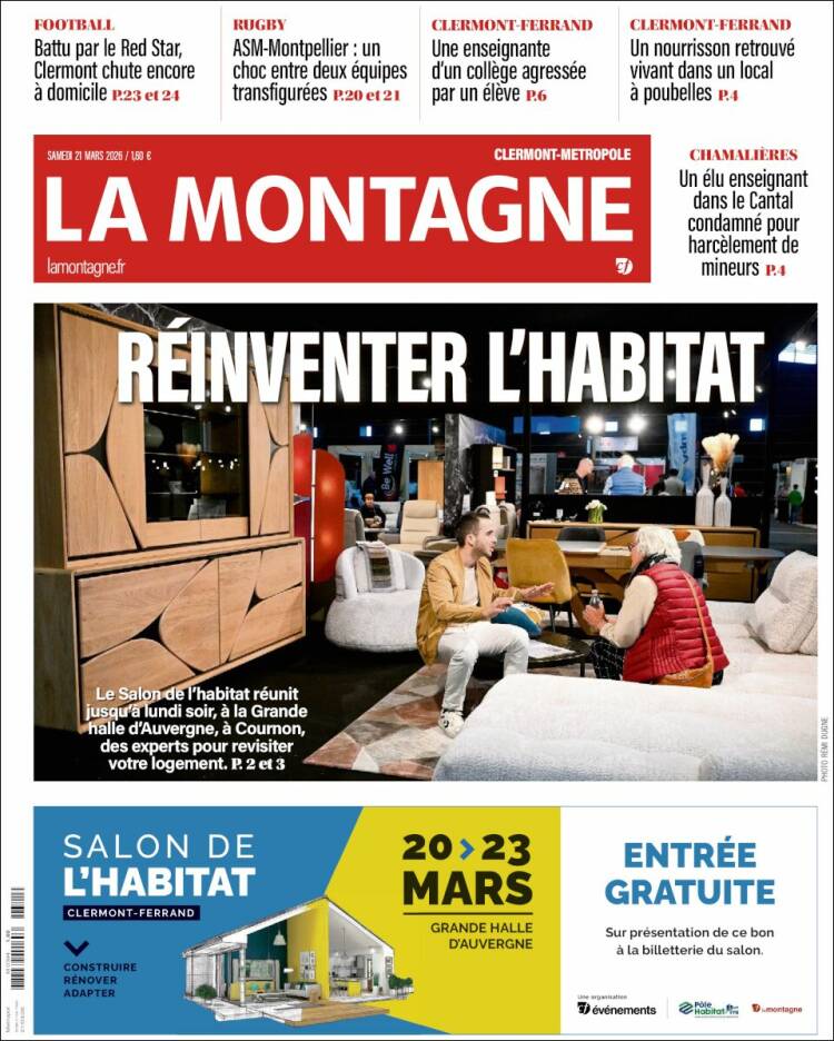 Portada de La Montagne (Francia)