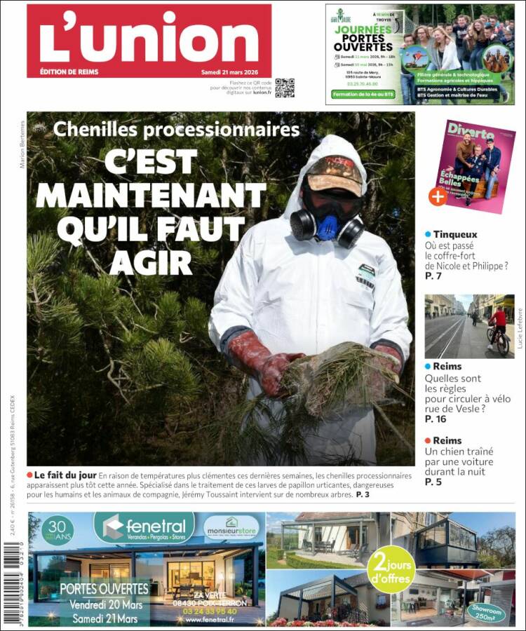 Portada de L'Union (Francia)