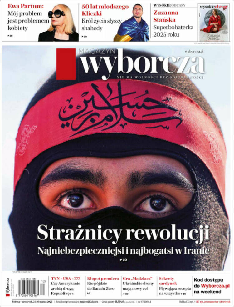 Portada de Gazeta Wyborcza (Polonia)