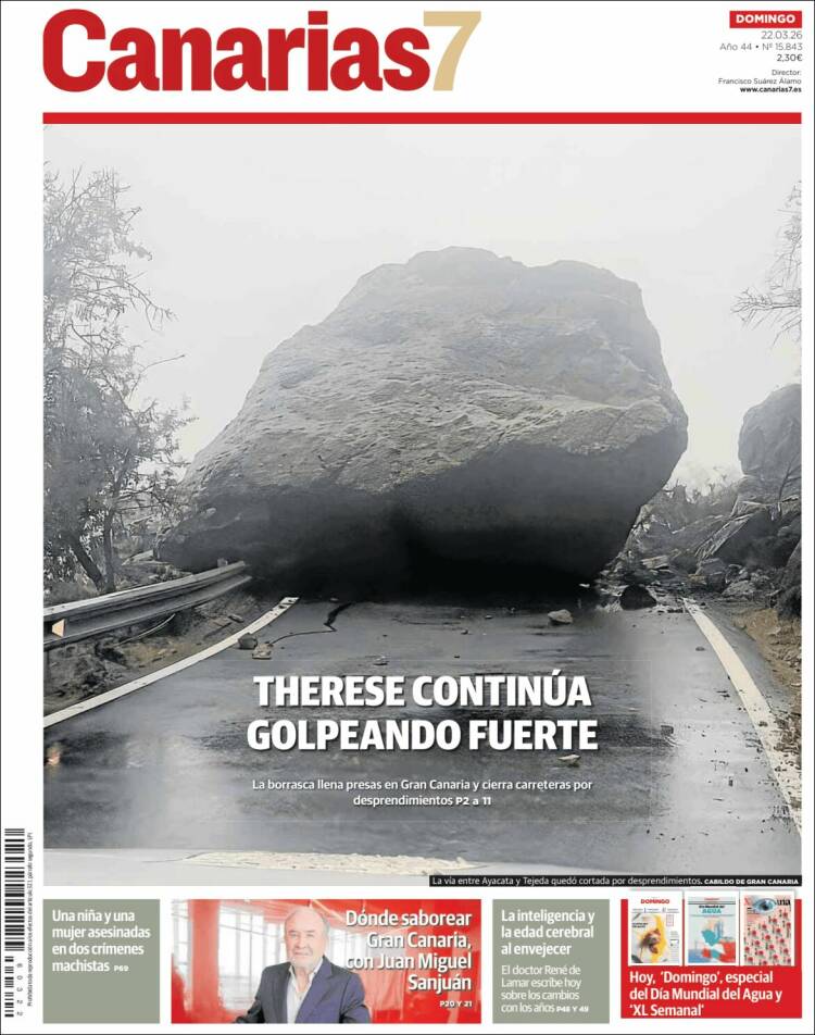 Portada de Canarias 7 (Espa&ntilde;a)