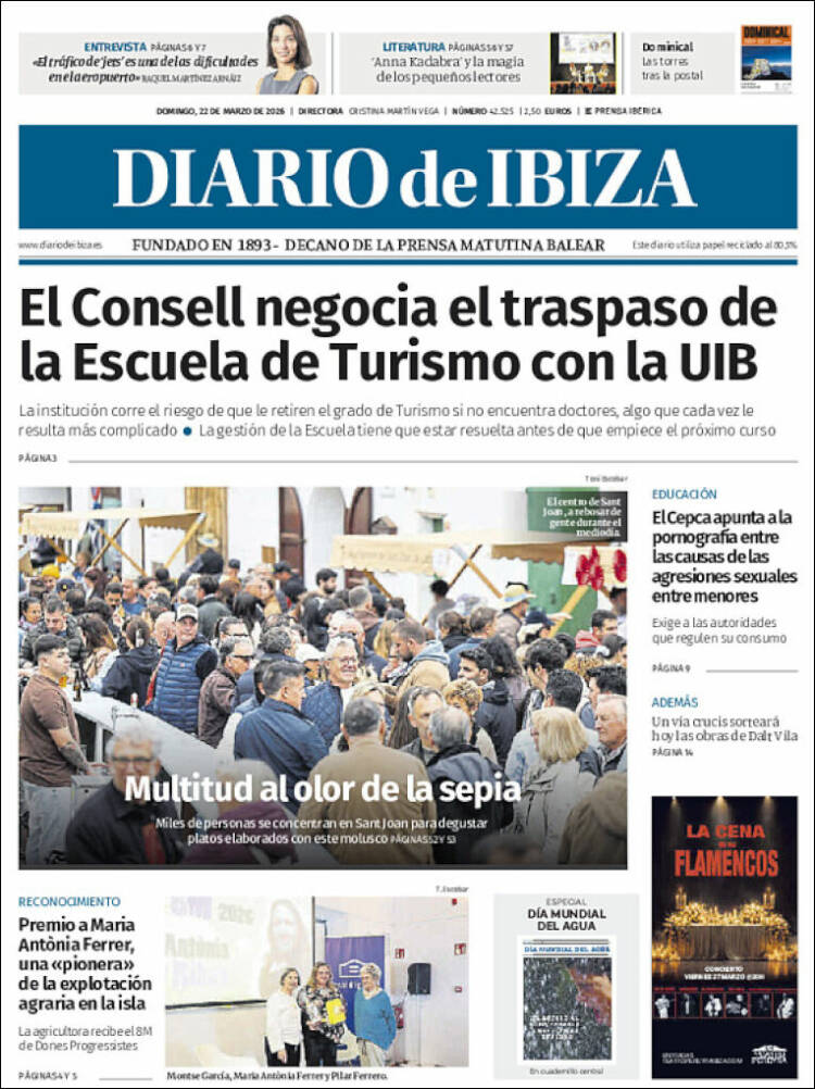 Portada de Diario de Ibiza (Espa&ntilde;a)