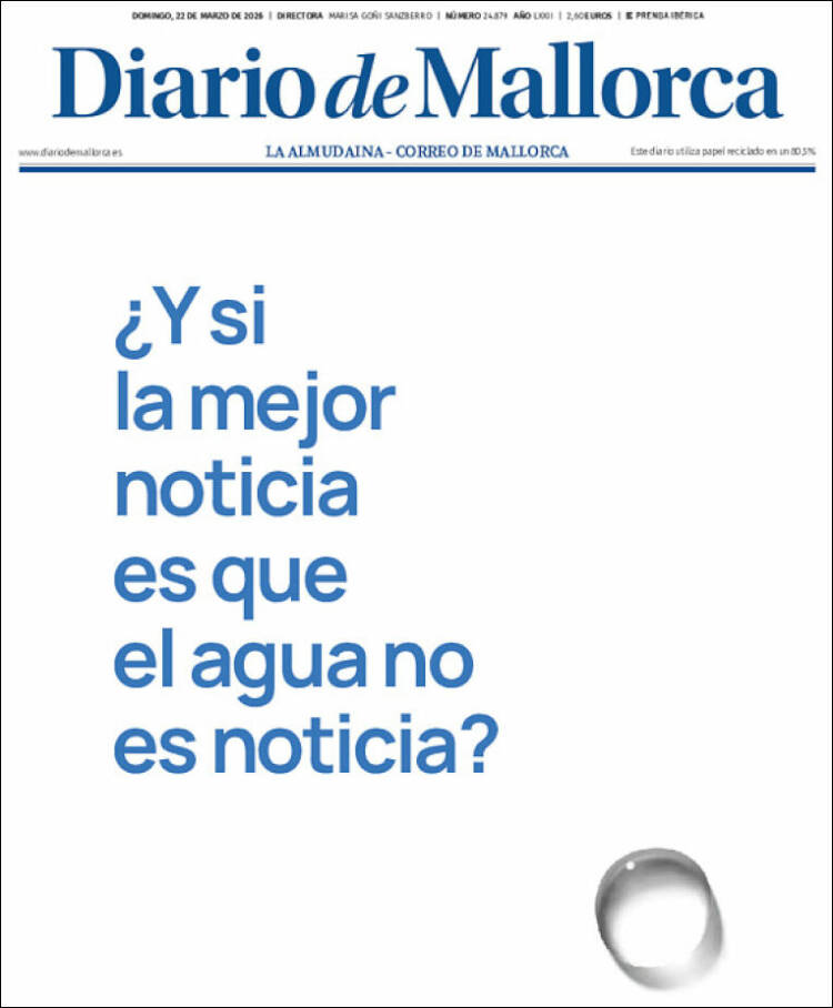 Portada de Diario de Mallorca (Espa&ntilde;a)