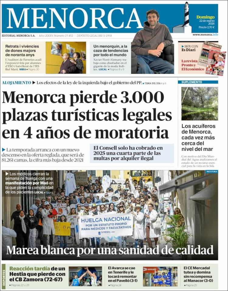 Portada de Menorca - Diario Insular (Espa&ntilde;a)