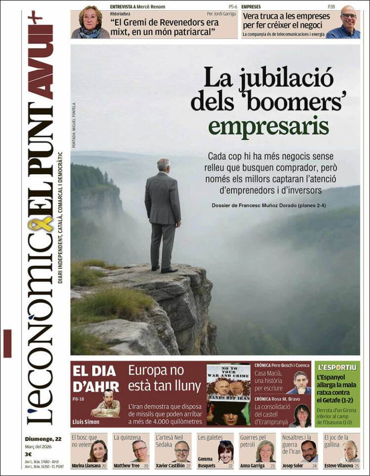 Portada de El Punt Avui (Espa&ntilde;a)