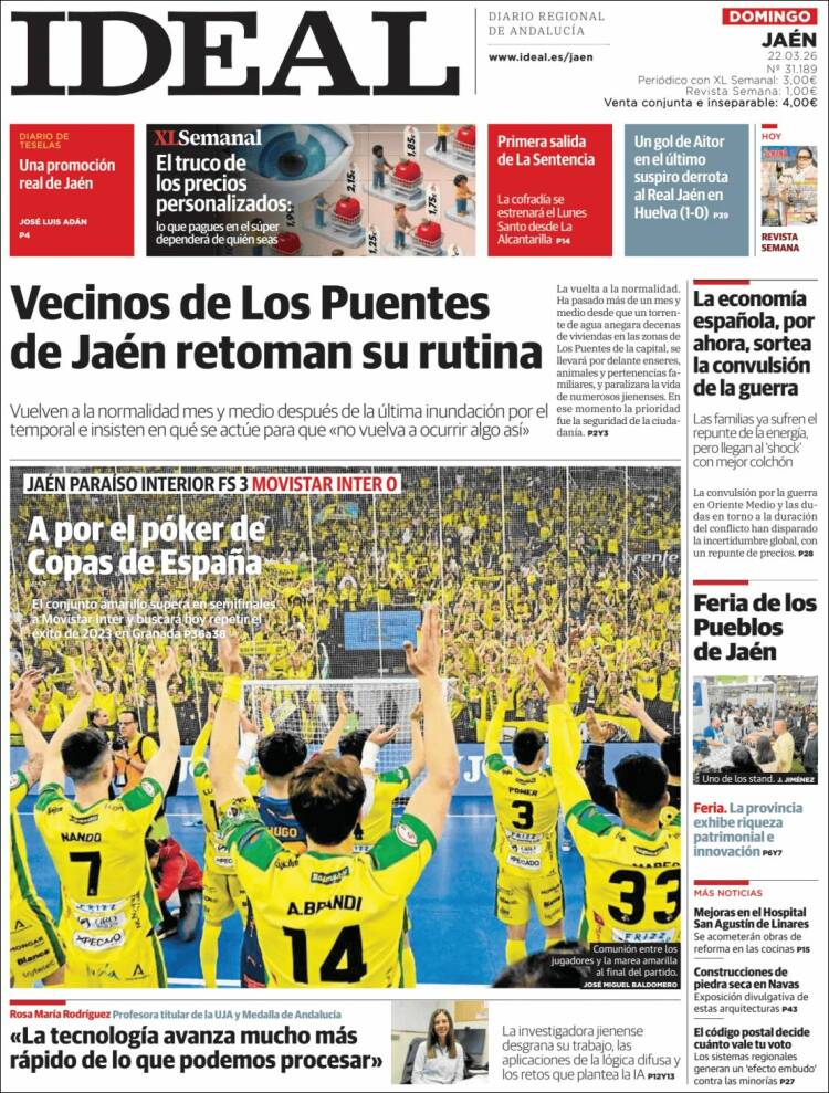Portada de El Ideal de Jaén (Espa&ntilde;a)