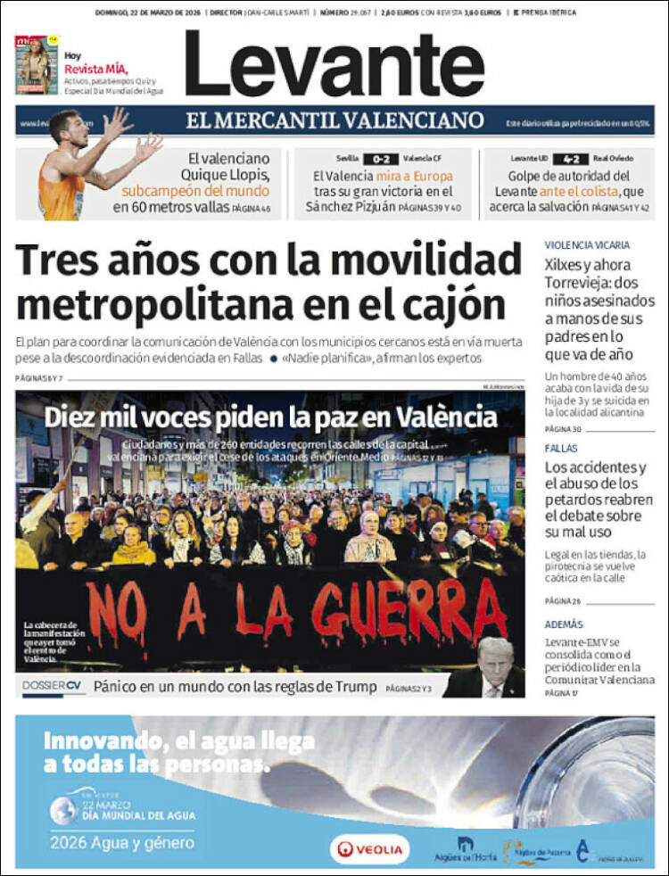 Portada de Levante (Espa&ntilde;a)