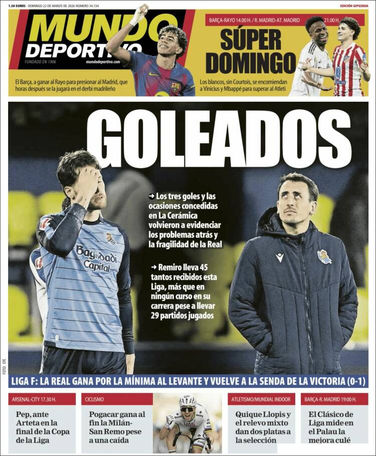 Portada de Mundo Deportivo Gipuzkoa (Espa&ntilde;a)
