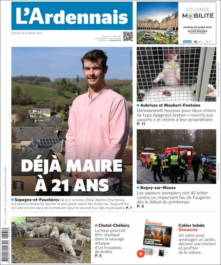 Portada de L'Ardenais (Francia)