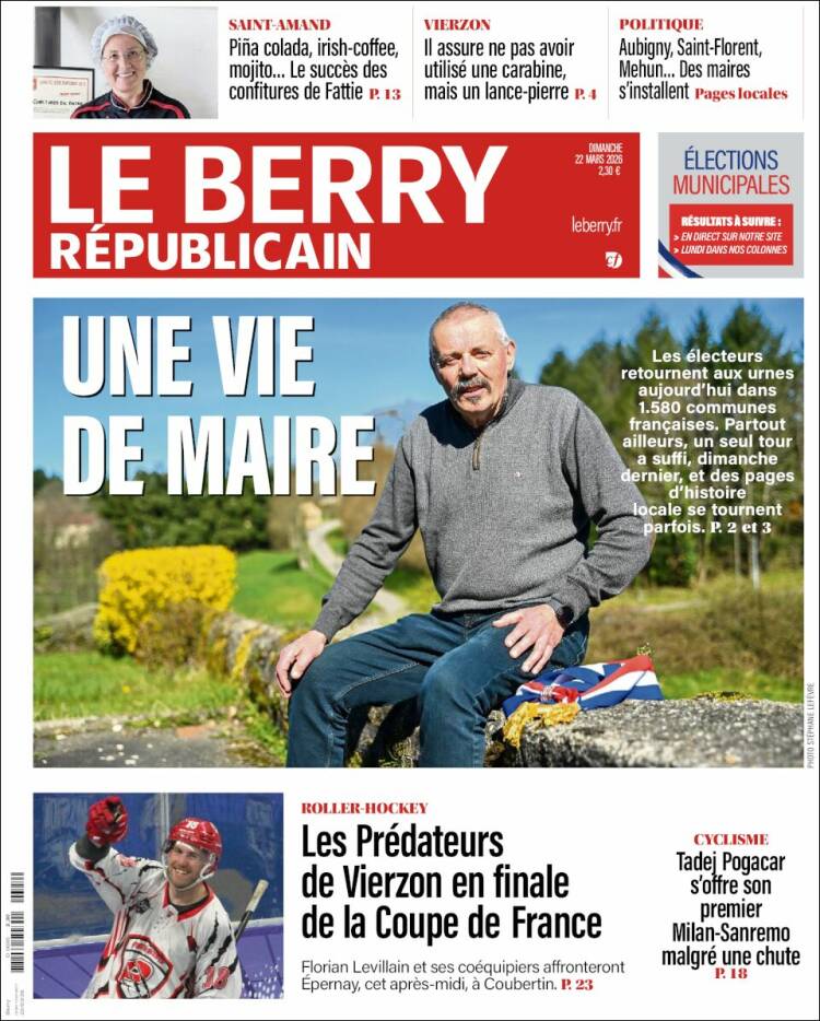 Portada de Berry Republicain (Francia)