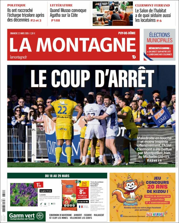 Portada de La Montagne (Francia)