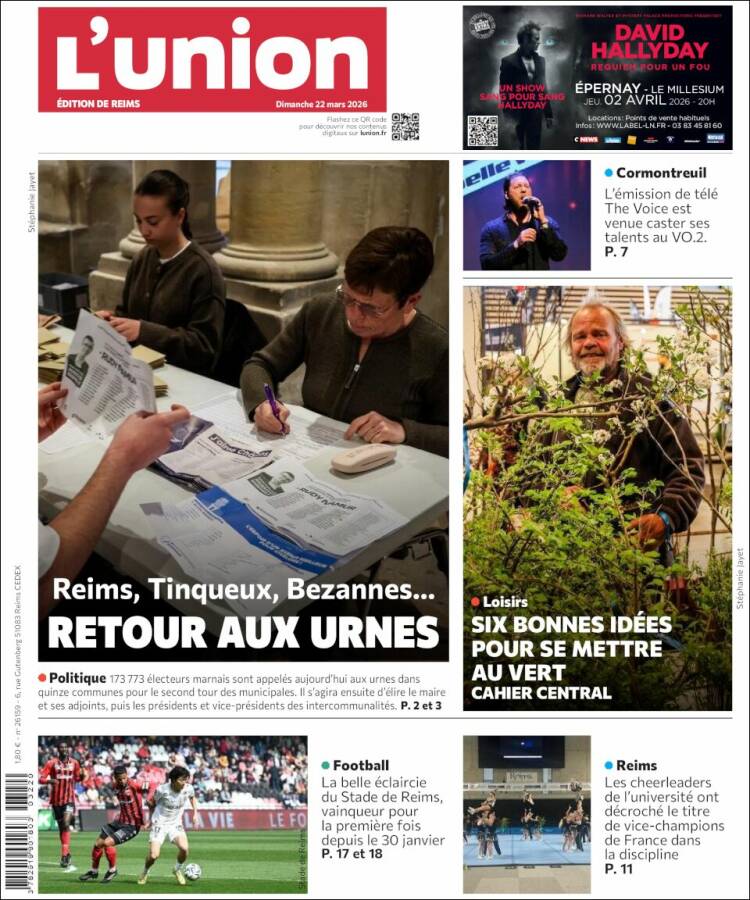 Portada de L'Union (Francia)