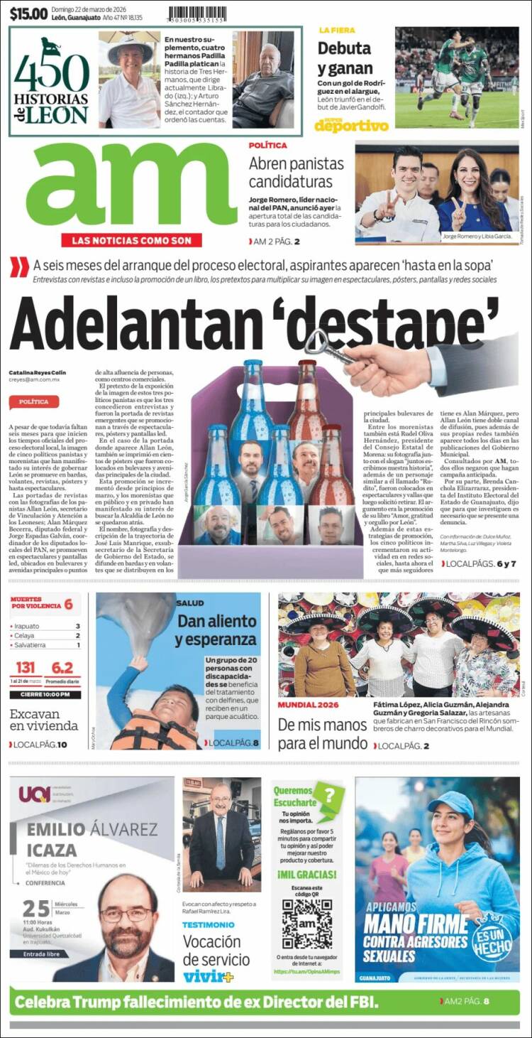 Portada de Al Día A.M. (M&eacute;xico)