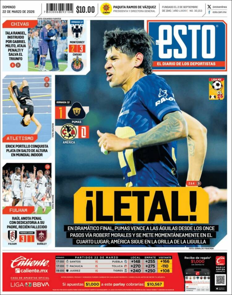 Portada de Esto (M&eacute;xico)