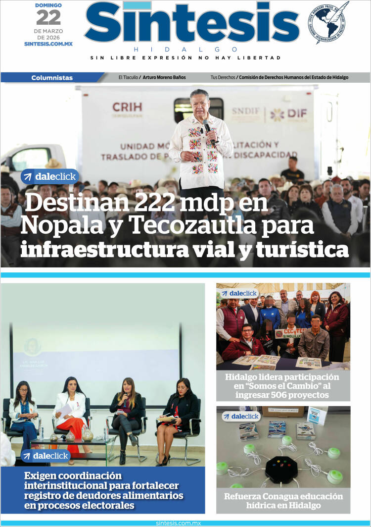 Portada de Sistesis - Hidalgo (M&eacute;xico)