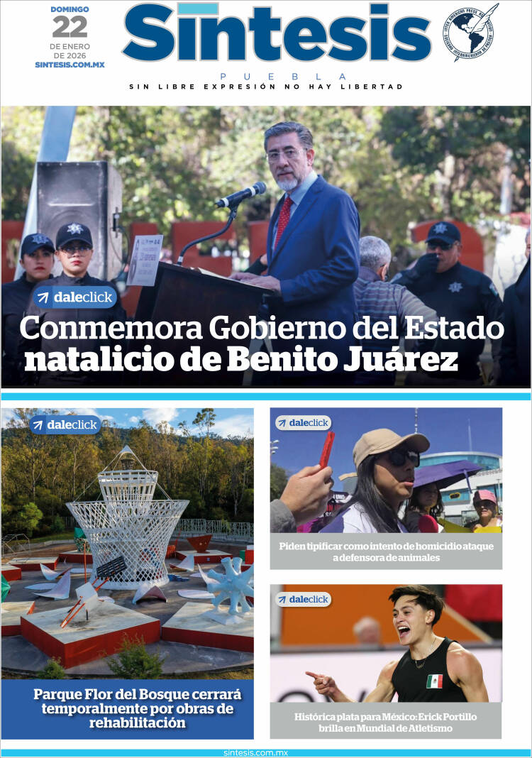 Portada de Síntesis - Puebla (Mexique)