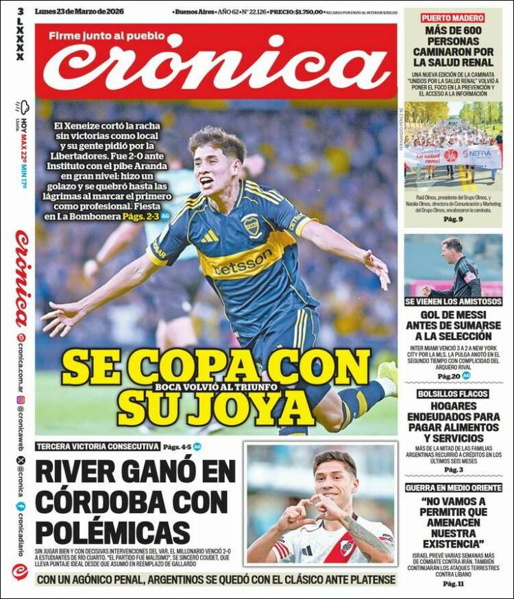Portada de La Voz del Chaco (Argentina)
