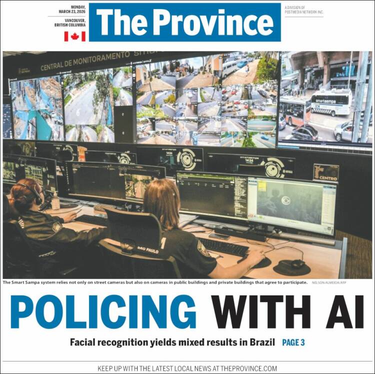 Portada de The Province (Canad&aacute;)