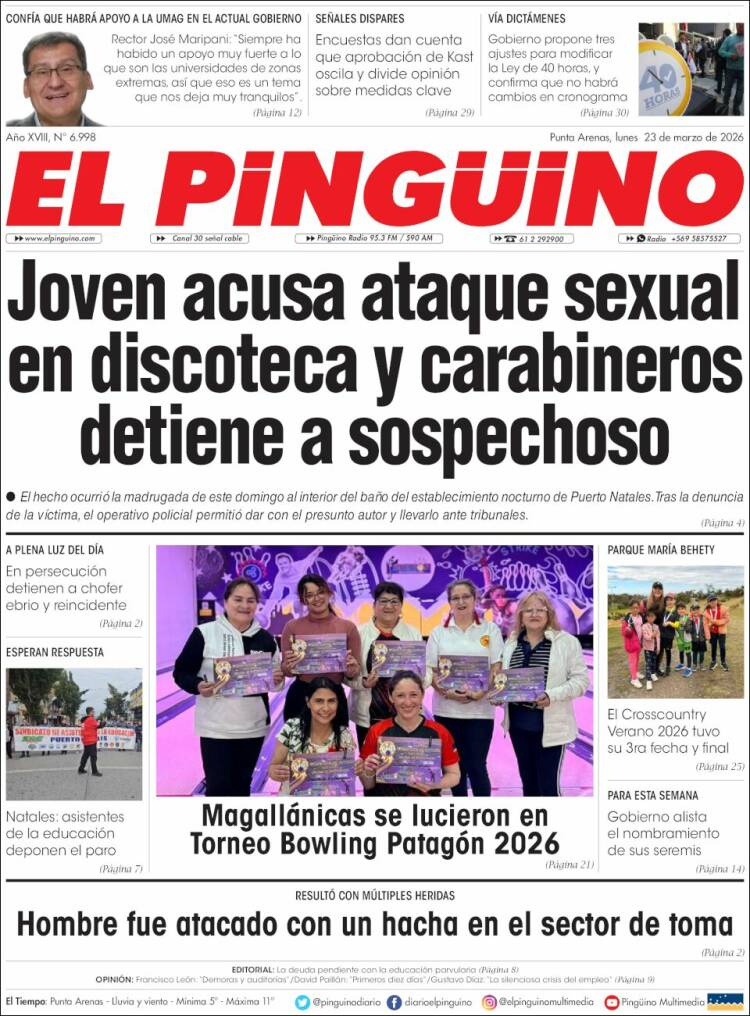Portada de El Pingüino (Chile)