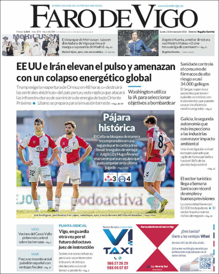 Portada de Faro de Vigo (Espa&ntilde;a)