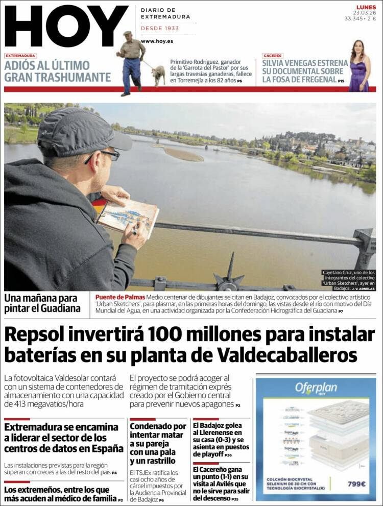 Portada de Hoy - Caceres (Espa&ntilde;a)