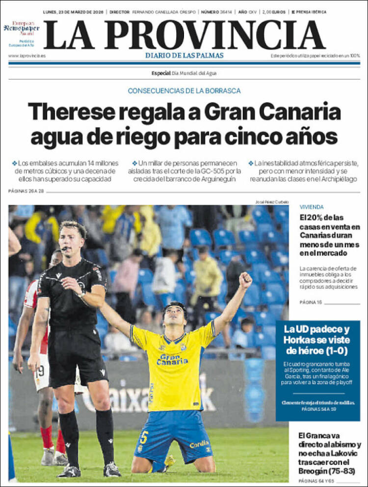 Portada de La Provincia (Espa&ntilde;a)