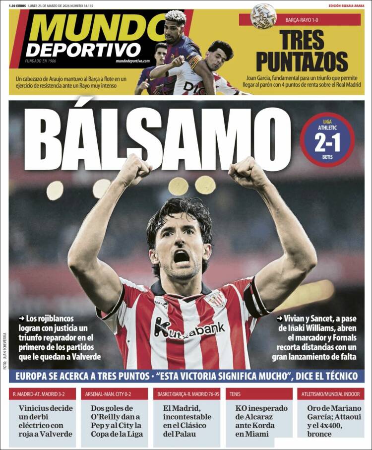 Portada de Mundo Deportivo Bizkaia (Espa&ntilde;a)