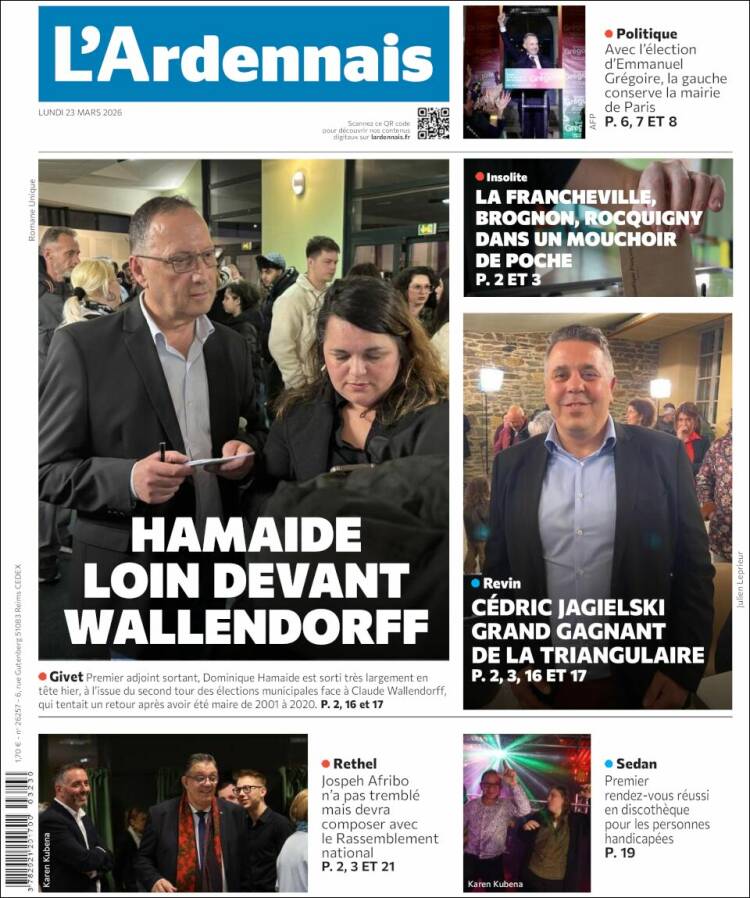 Portada de L'Ardenais (Francia)