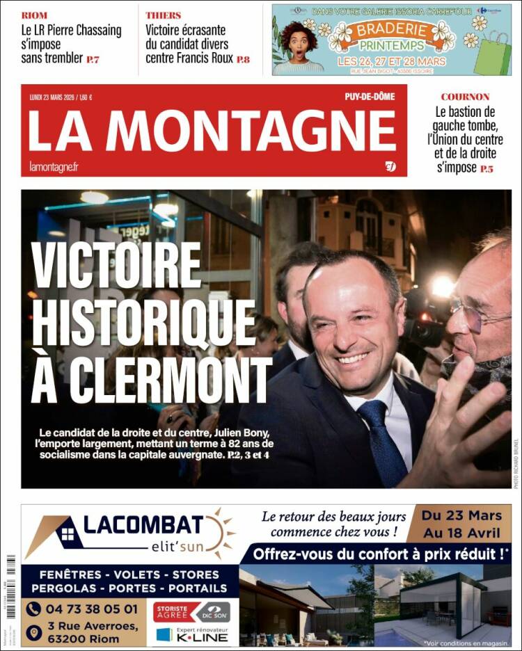 Portada de La Montagne (Francia)