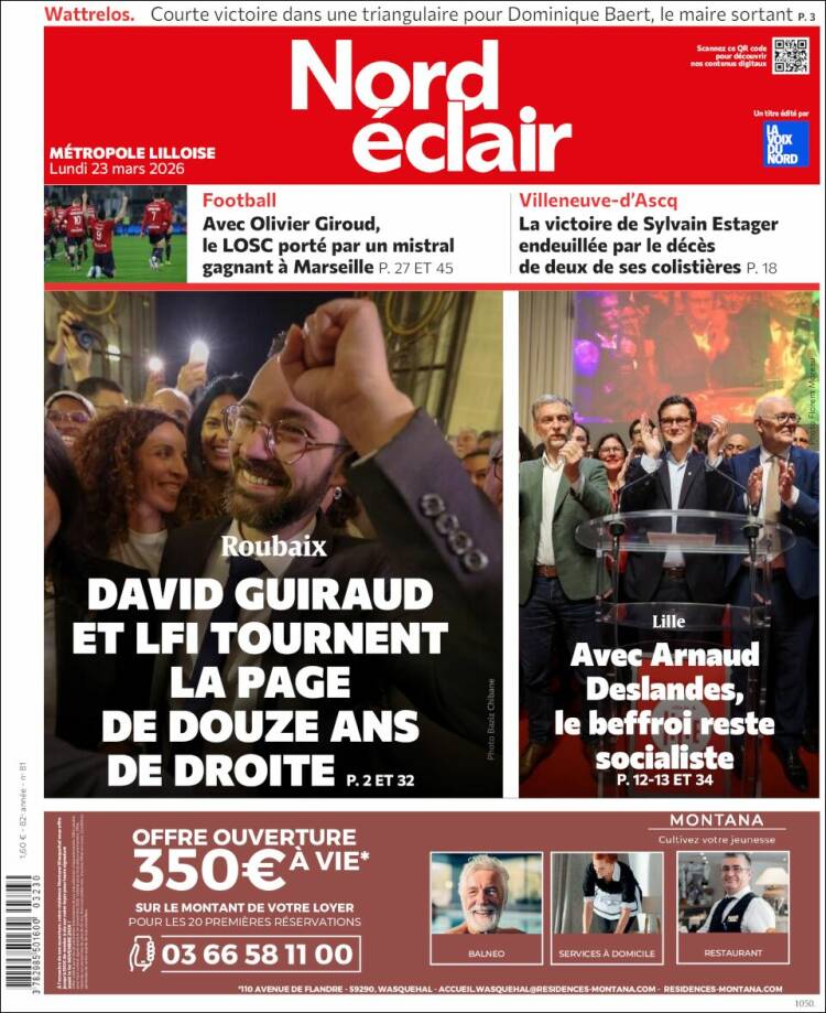 Portada de Nord Éclair (Francia)