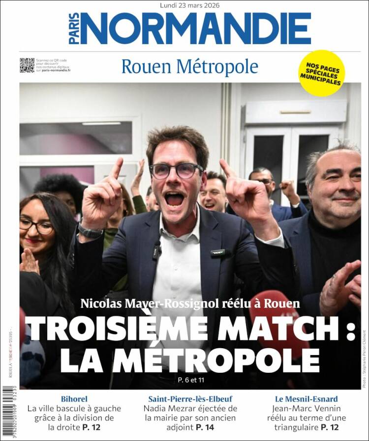 Portada de Paris Normandie (Francia)