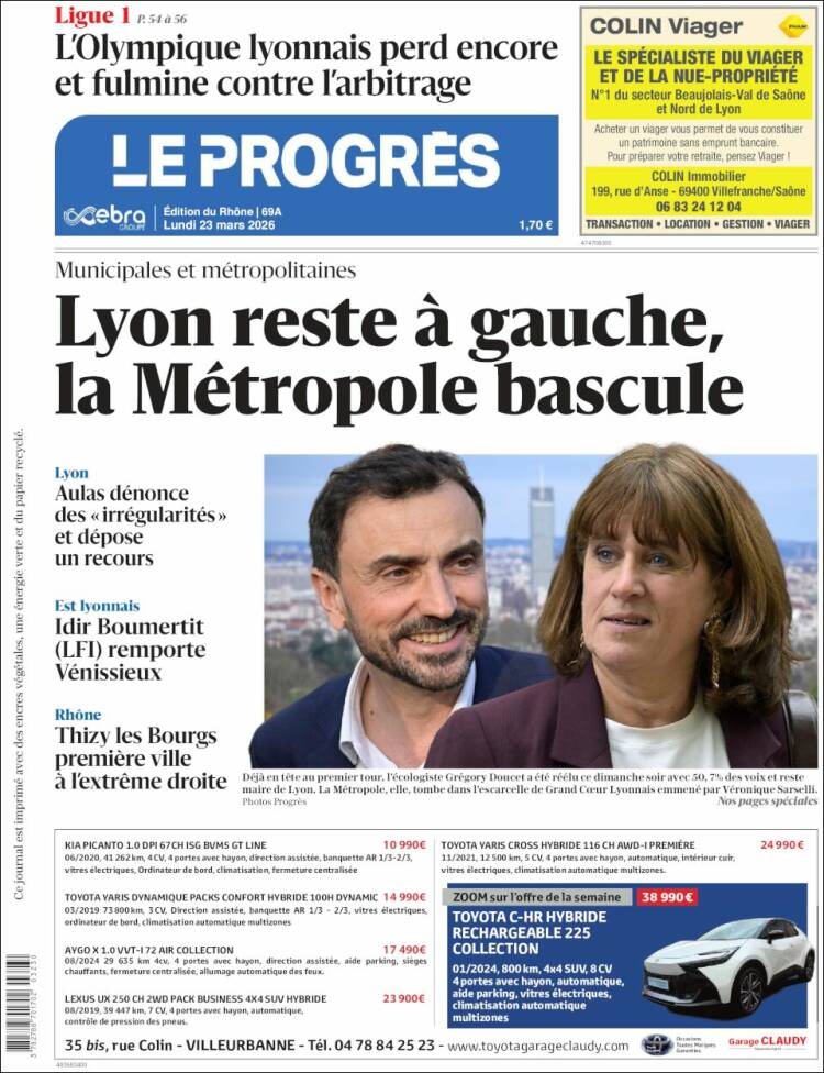 Portada de Progres de Fecamp (Francia)