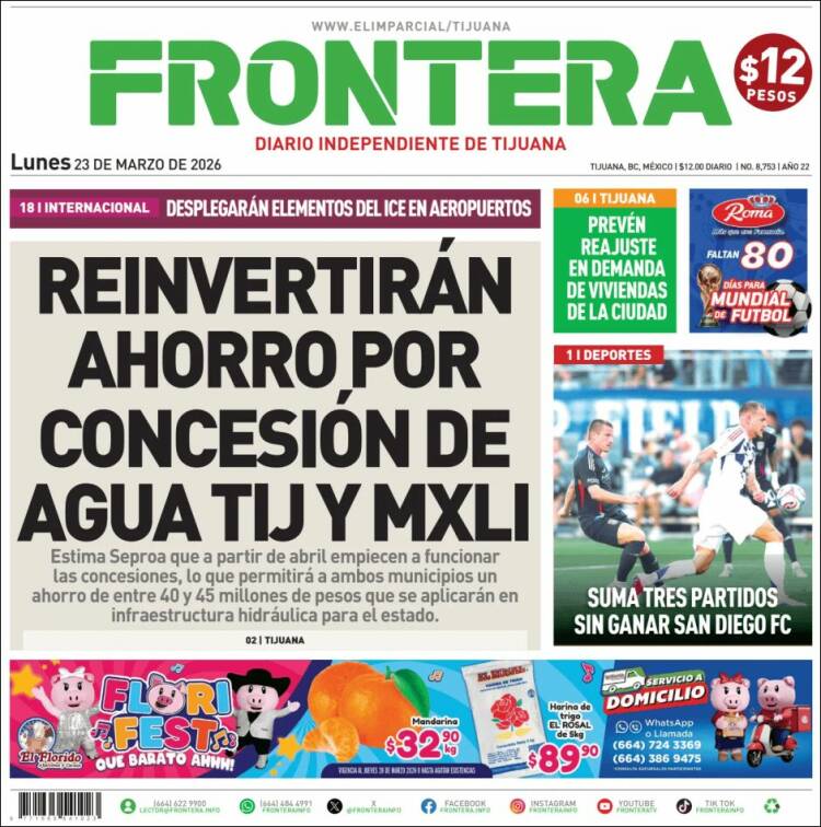 Portada de Frontera (M&eacute;xico)