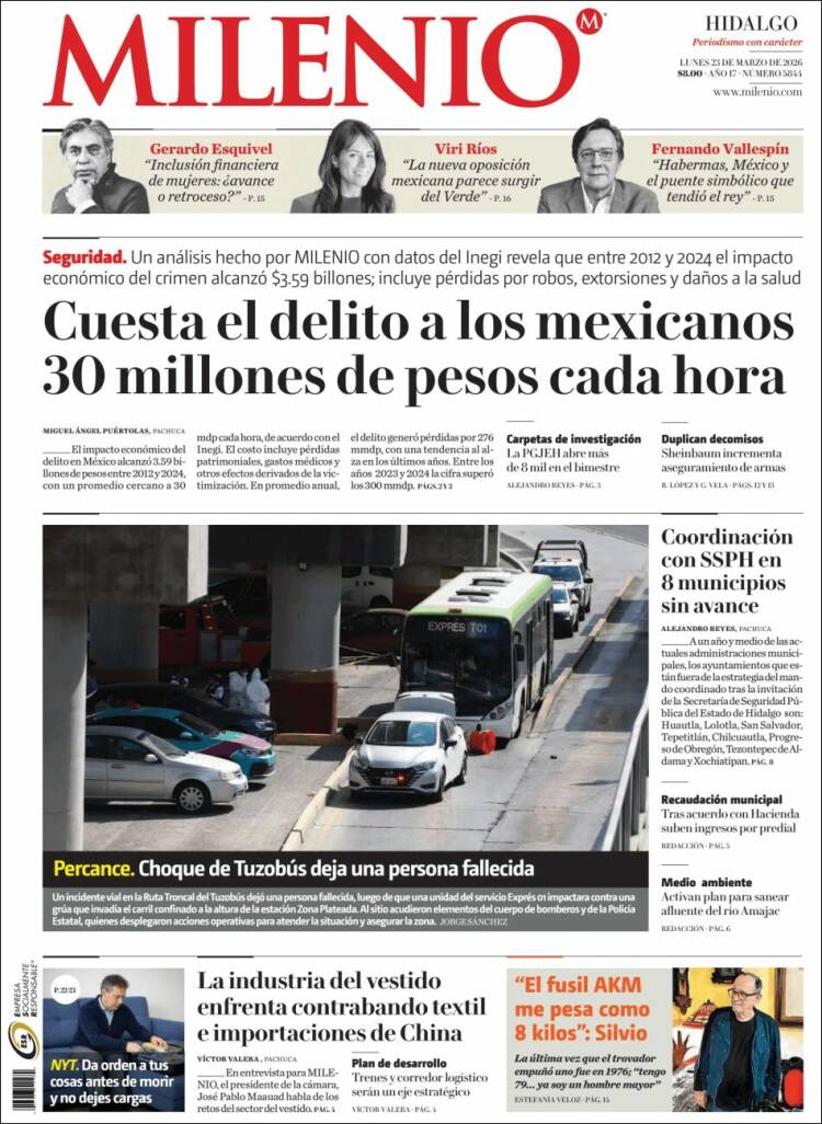 Portada de Milenio de Hidalgo (M&eacute;xico)