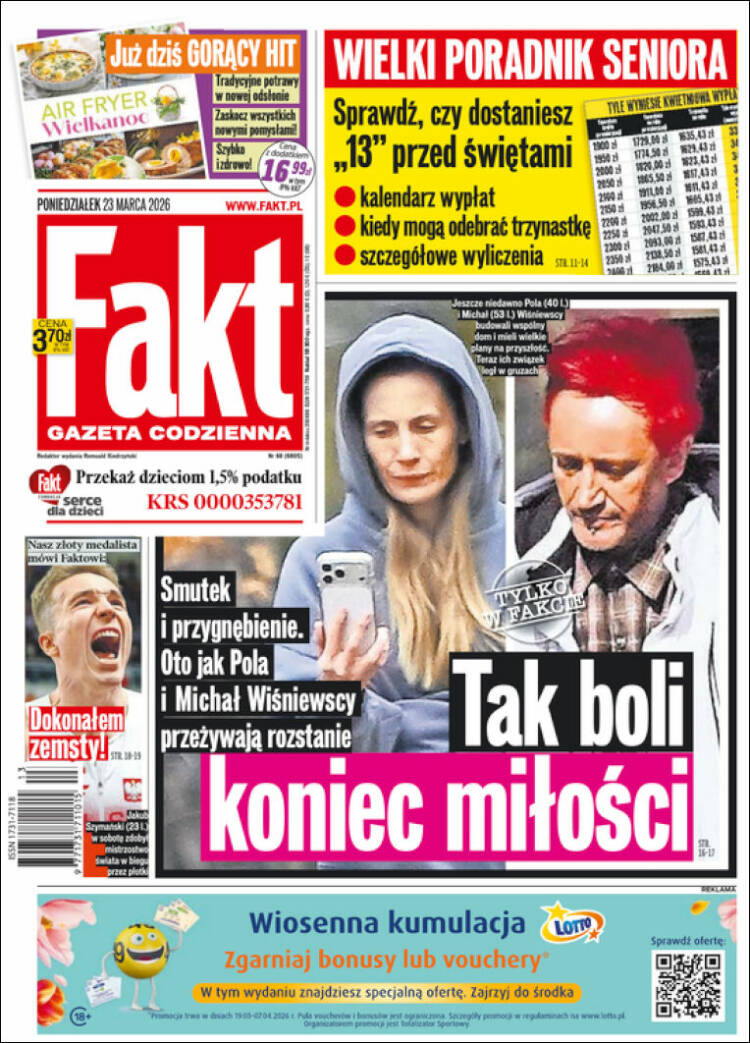 Portada de Fakt (Polonia)