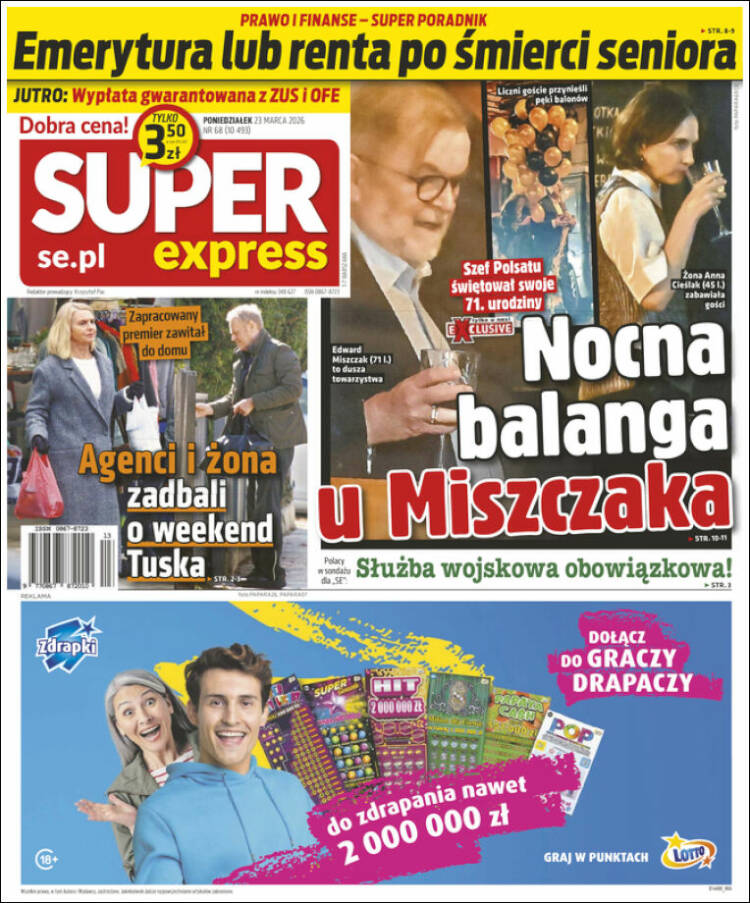 Portada de Super Express (Polonia)