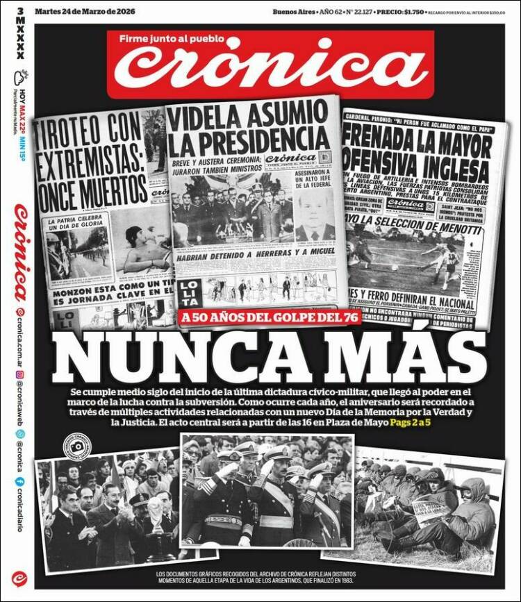 Portada de La Voz del Chaco (Argentina)