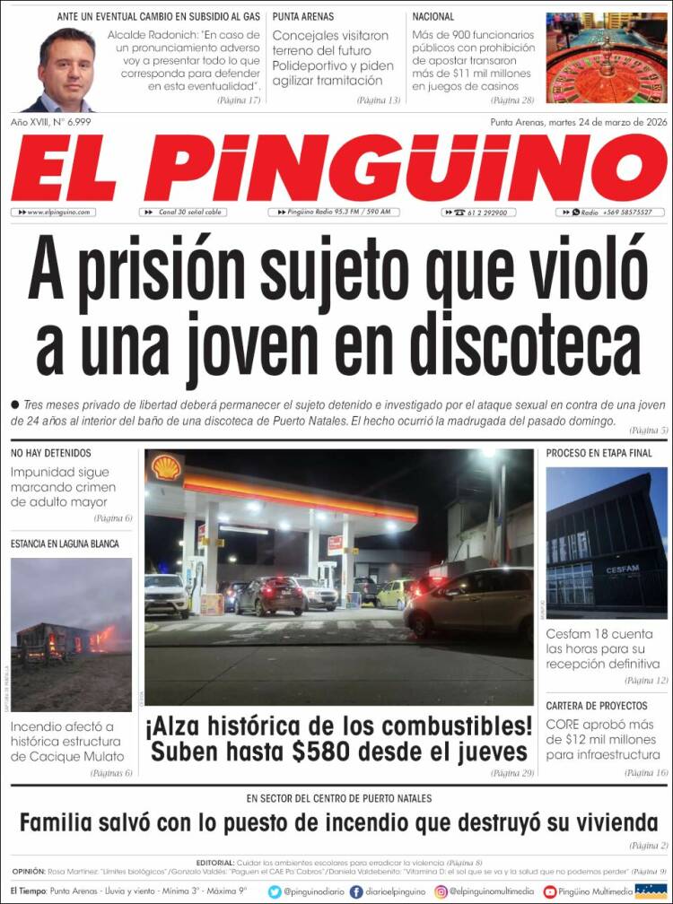 Portada de El Pingüino (Chile)