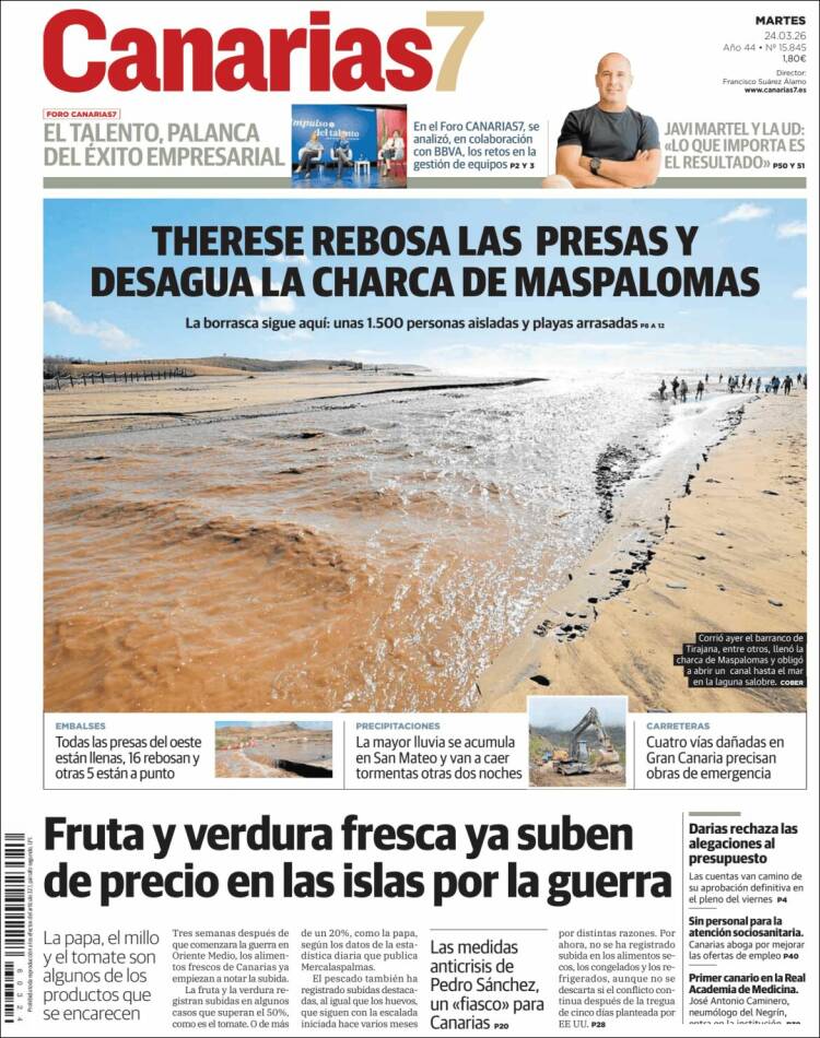 Portada de Canarias 7 (Espa&ntilde;a)